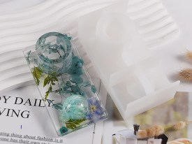 Molde silicona porta vela y porta sahumerio